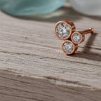 Rose gold earrings 