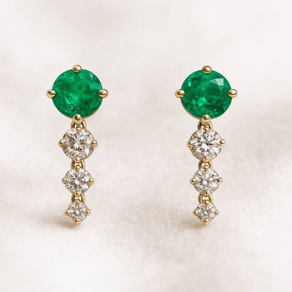 EMERALD EARRINGS PAIR