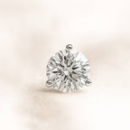 Round diamond with a beige background