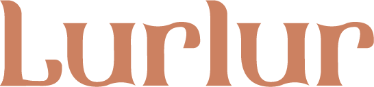 Logo of Lurlur with a warm brown color on a white background