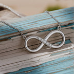 infinity necklace diamonds