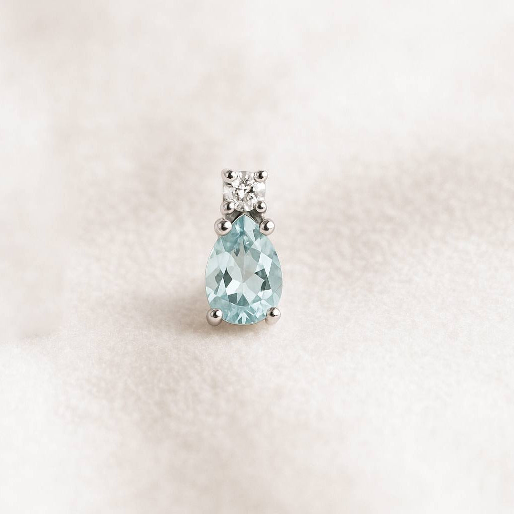 אקוומרין עגיל