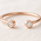rose gold diamond ring 